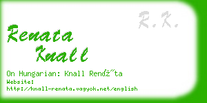 renata knall business card